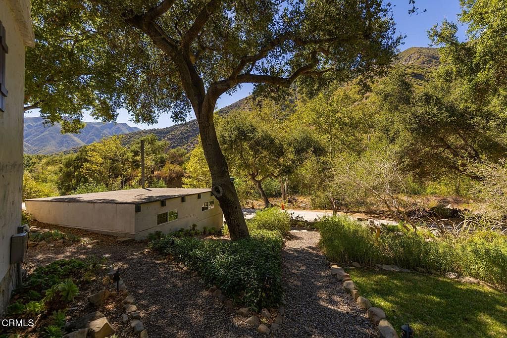 View from the cottage looking toward the Ojai hills
